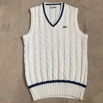 lacoste 라코스테 니트 베스트 케이블 칠든