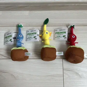 피크민 봉제 인형 세트 3종