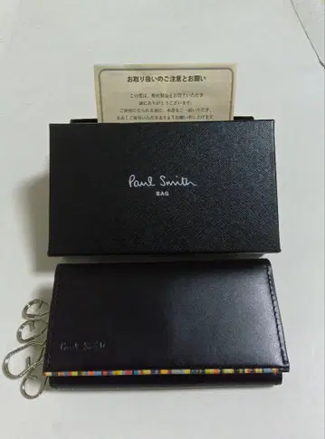 폴 스미스 키 케이스 4연 블랙 미사용품 박스 포함