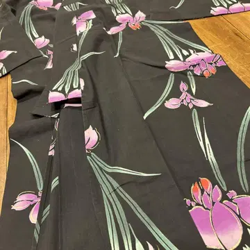 유카타 흑먹색 아야메