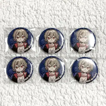 니주 vtuber 랜덤 캔뱃지 6개 세트