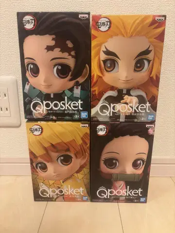 귀멸의 칼날 Qposket 피규어 4종 세트