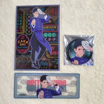 NARUTO 우치하 오비토 중화 의상 엽서 클리어 카드 캔뱃지