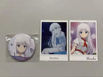 summer pockets 나루세 시로하 캔뱃지 & 카드 3개 세트