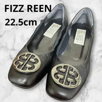 FIZZ REEN 피즈린  편한 로우 힐 펌프스, 블랙 22.5