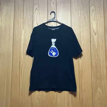 CUNE 큔 티셔츠 토끼 M 블랙 채취