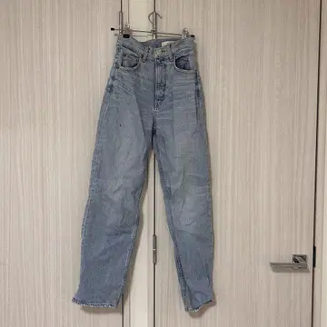 moussy 플레인 청바지 스트레이트 라이트 블루