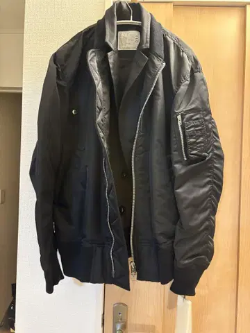 sacai MA-1 사카이 블랙 플라이트 자켓