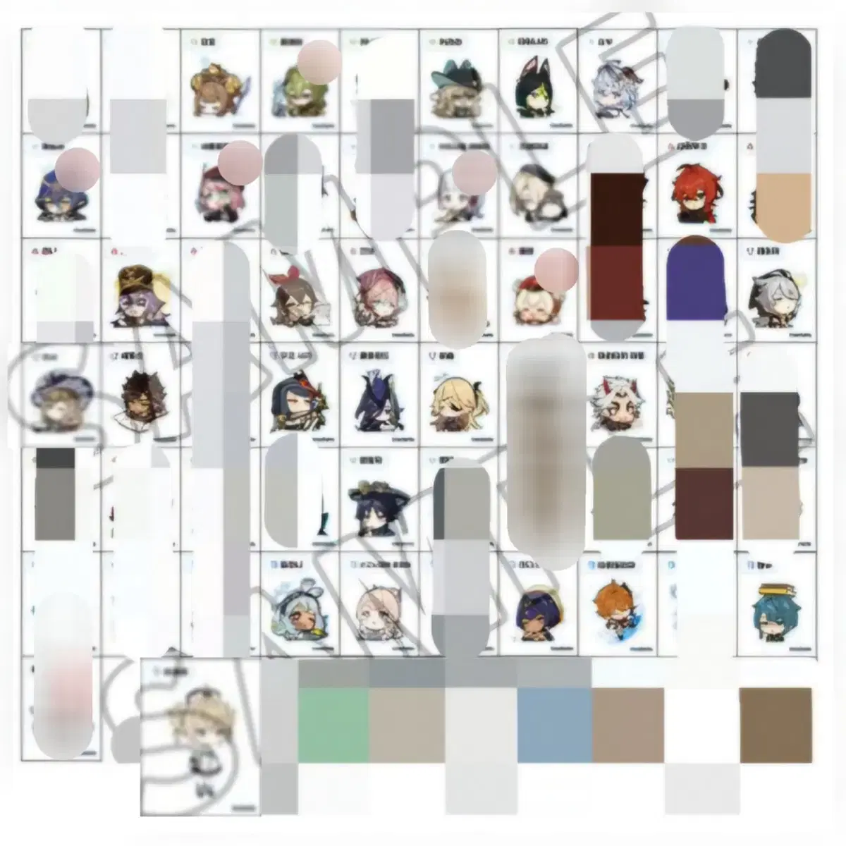 Genshin Impact Cafe Ddiboo Seal Season 2 Bulk (28 types, 28 pieces)