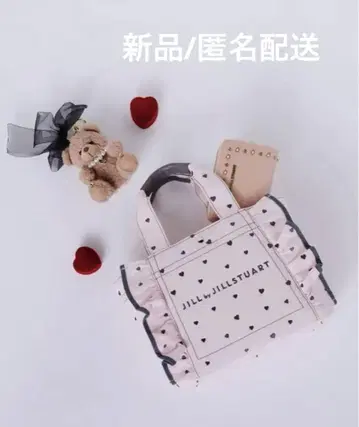 질스튜어트 핑크 하트 무늬 토트백 발렌타인