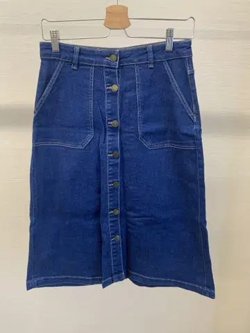 Z1975 다크 블루 데님 스커트 S