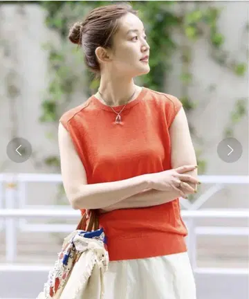 IENA 린넨 슬리브리스 풀오버