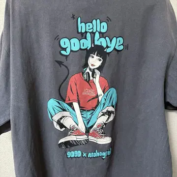 9090 마하그리드 프린트 티셔츠