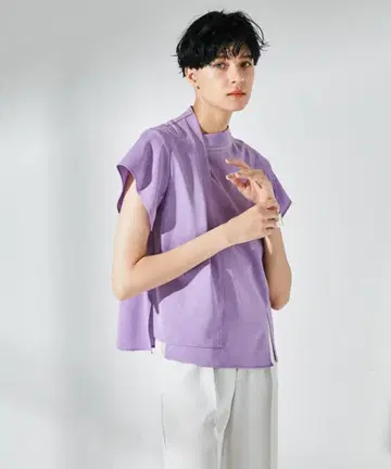 유나이티드 도쿄 아지메 넥 린넨 라이크
