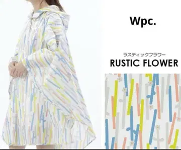 Wpc. 러스트릭 플라워 판초
