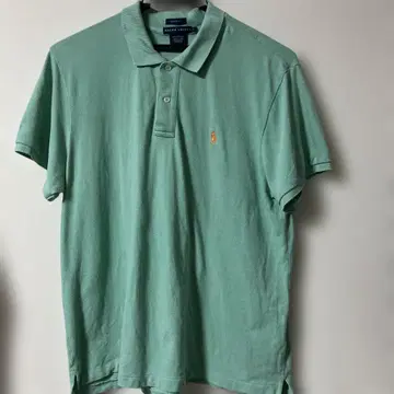 Ralph Lauren 민트 그린 피케 셔츠 M