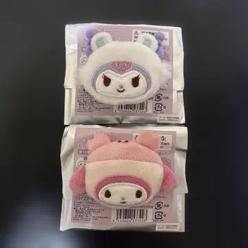 산리오 치이카와 (먼작귀) 시크릿 헤어 클립 쿠로미 마이멜로디 2개 세트
