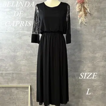 BELINDA DE CAPRIS 레이스 원피스 드레스 블랙 L 사이즈