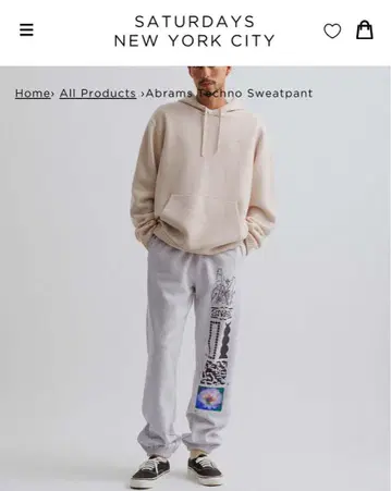 레어 Saturdays nyc Abrams Techno Sweatpant