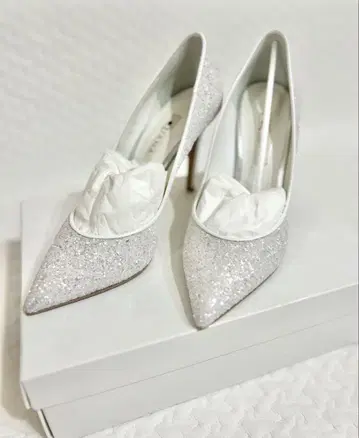 DIANA 실버 글리터 하이힐 24.0cm