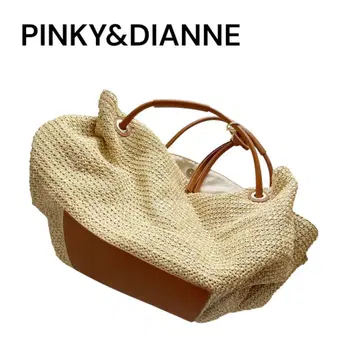새상품급 레어 PINKY&DIANNE 바스켓백 대용량