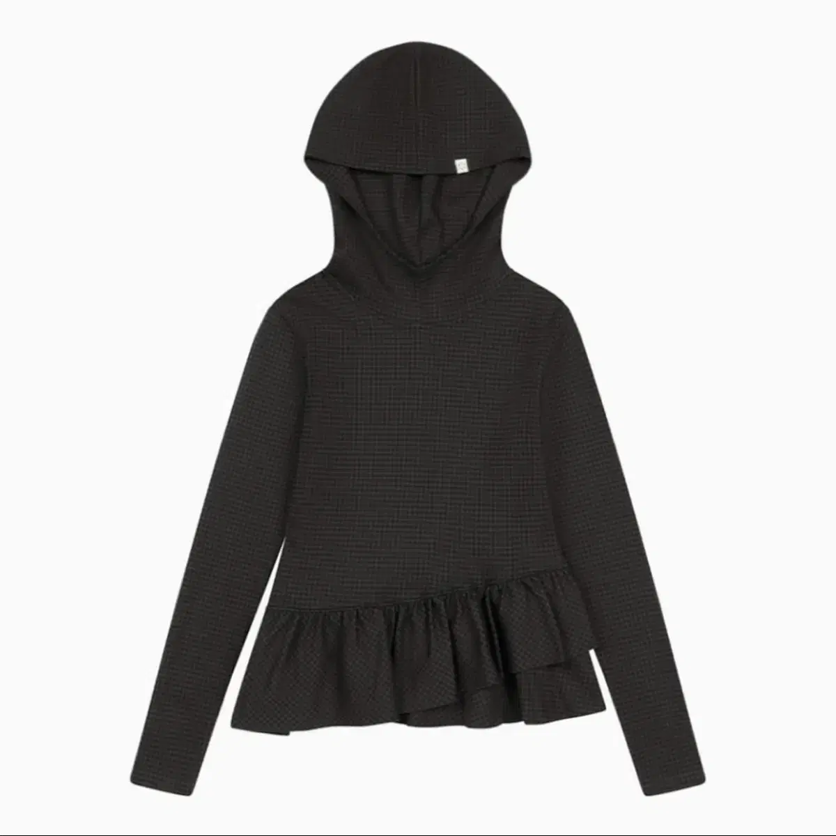 ◇OHESHIO◇ FRILL HOODED TSHIRT KHAKI CHECK Ohesio Frill Hooded T-shirt Khaki Check on Bunjang Global Site.
