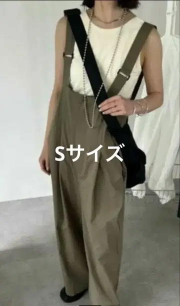 HANNE 서스펜더 트라우저 카키