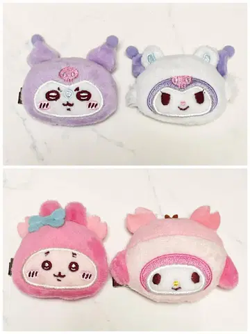 산리오 치이카와 (먼작귀) 헤어 클립 쿠로미 모몽가 헌책방 마이멜로디