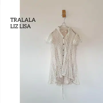 TRALALA 트랄라 전체 레이스 상의 Y2K 페어리 그런지 갸루