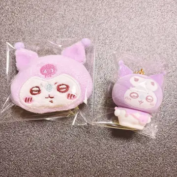 산리오 치이카와 (먼작귀) 쿠로미 모몽가 플로키 헤어 클립