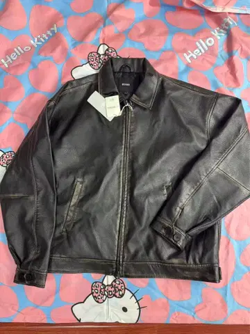BEAMS 24AW 유즈드 가공 가죽 싱글 라이더 자켓