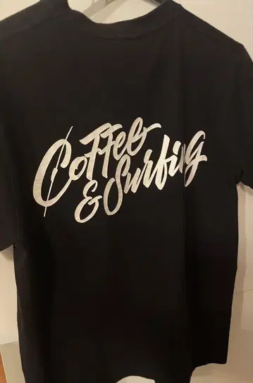자라 라이징 선 커피 티셔츠 블랙 S 사이즈