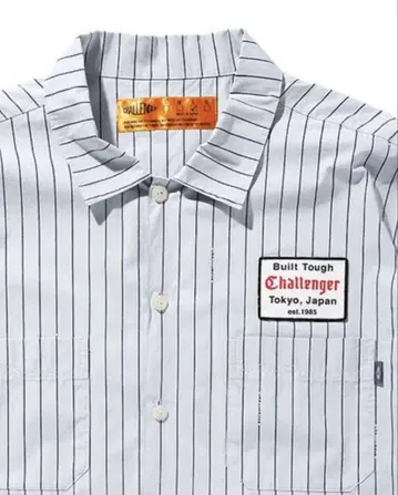 CHALLENGER STRIPE WORK SHIRT 챌린저 셔츠