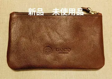 GANZO SACCHETTO2 사케토 2 파우치 L 브라운