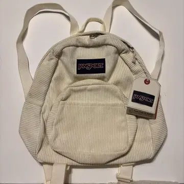 JANSPORT 코듀로이 백팩 아이보리