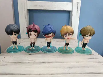 Free! 피규어 치비쿤 캐릭터 수영장 5개 세트
