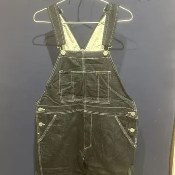 백넘버 와시 데님 오버롤