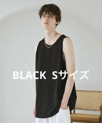 CTHY 나시지 롱 레이어드 접촉 냉감 탱크탑 블랙 검정 S 시티
