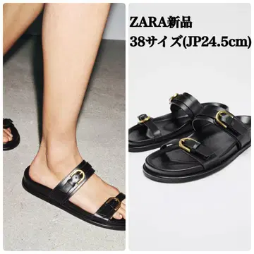 자라 버클 샌들 38 사이즈(JP24.5cm) 택 포함 새상품