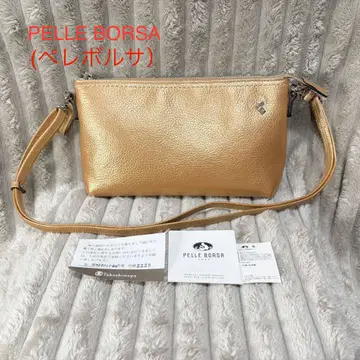 PELLE BORSA 펠레 보르사 골드 숄더백