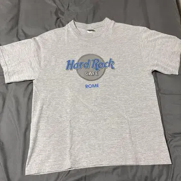 초레어 hardrock cafe 그레이 티셔츠 Roma