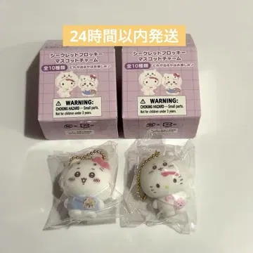 치이카와 산리오 시크릿 플로키 마스코트 참 치이카와 키티