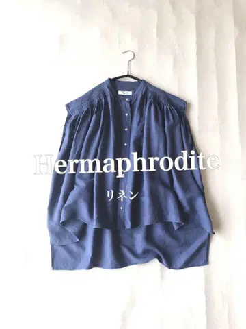 Hermaphrodite 린넨 레이온 슬리브리스 셔츠