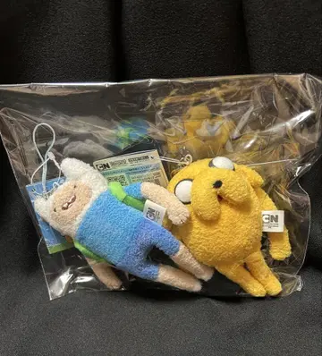 어드벤처 타임 핀 제이크 세트 봉제 인형 키링