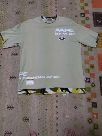 AAPE  moonface 패널 프린트 티셔츠