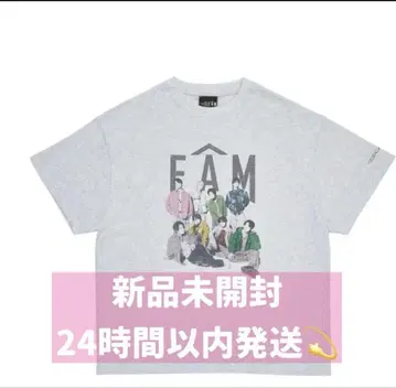 타임리스 timelesz 티셔츠 FAM 티셔츠 화이트