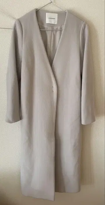 LAGUNAMOON 페스카람 롱 노카라 코트 아이보리