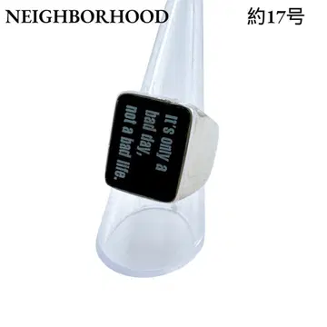네이버후드 반지 SV925 실버 링 약 17호 남성용 블랙