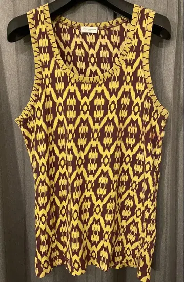 2010ss DRIES VAN NOTEN 에스닉 패턴 탱크탑 S