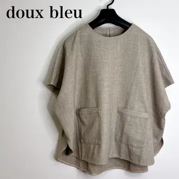택 포함 새상품 doux bleu 베이지 판초
